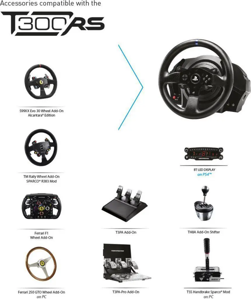 Thrustmaster T300 RS racestuur compatibel